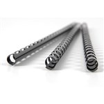 GBC BINDING COMB 6MM BLACK PACK 100