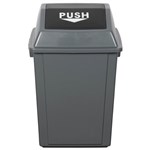 CLEANLINK RUBBISH BIN WITH BULLET LID 40L GREY
