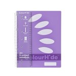 COLOURHIDE SUBJECT BOOK A4 250PAGE PURPLE