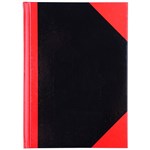 NOTEBOOK A5 BLACK  RED 100LF