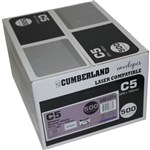 CUMBERLAND BOOKLET MAILER WITH WINDOW 90GSM C5 162X229MM WHITE BOX500