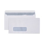 CUMBERLAND LASER ENVELOPE WINDOW ENVELOPE 90GSM DL 110 X 220MM WHITE BOX500