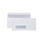 CUMBERLAND STRIP SEAL SECRETIVE ENVELOPE 80GSM DL 110 X 220MM WHITE BOX500