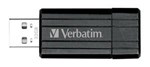 VERBATIM PINSTRIPE USB DRIVE STORE AND GO 32GB BLACK