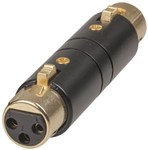 3 Pin XLR Socket to 3 Pin XLR Socket Adaptor