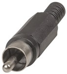 Black RCA Plug Plastic