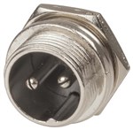 2 Pin Microphone Chassis Male Connector