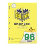 SPIRAX 121 BINDER BOOK 96 PAGE A4 8MM RULED