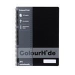 COLOURHIDE NOTEBOOK A4 120PAGE BLACK