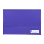 MARBIG POLYPICK FOOLSCAP DOCUMENT WALLET PURPLE