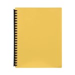 MARBIG REFILLABLE DISPLAY BOOK 40 POCKET YELLOW