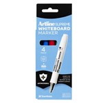 ARTLINE SUPREME WHITEBOARD MARKER ASSORTED 4 PACK